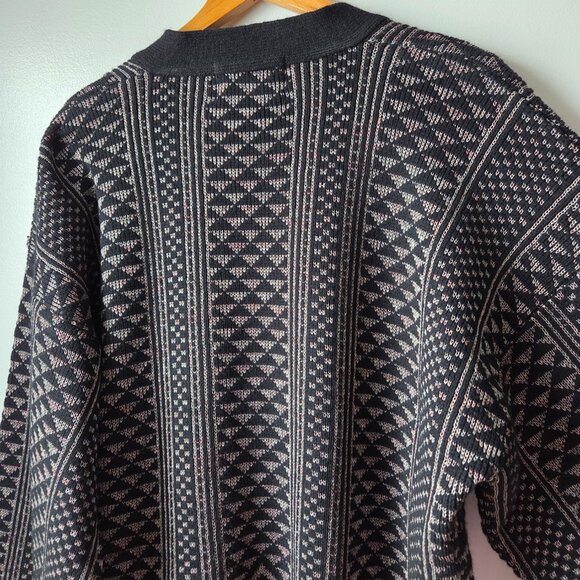 EUC VINTAGE LONDON FOG DEEP V NECK BUTTONED OVERSIZED CARDIGAN SWEATER SIZE XLT - Picture 4 of 16